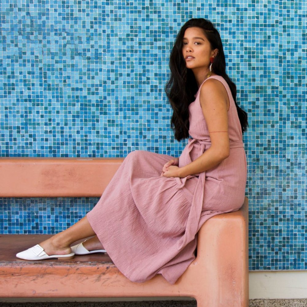 Rachel Pally Gauze Lanna Dress In Mauve